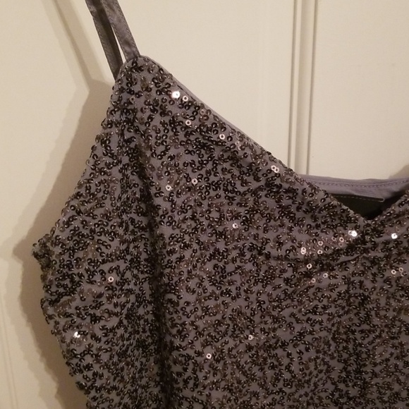 Grey Sequin Limited Tank NWT - Picture 2 of 5
